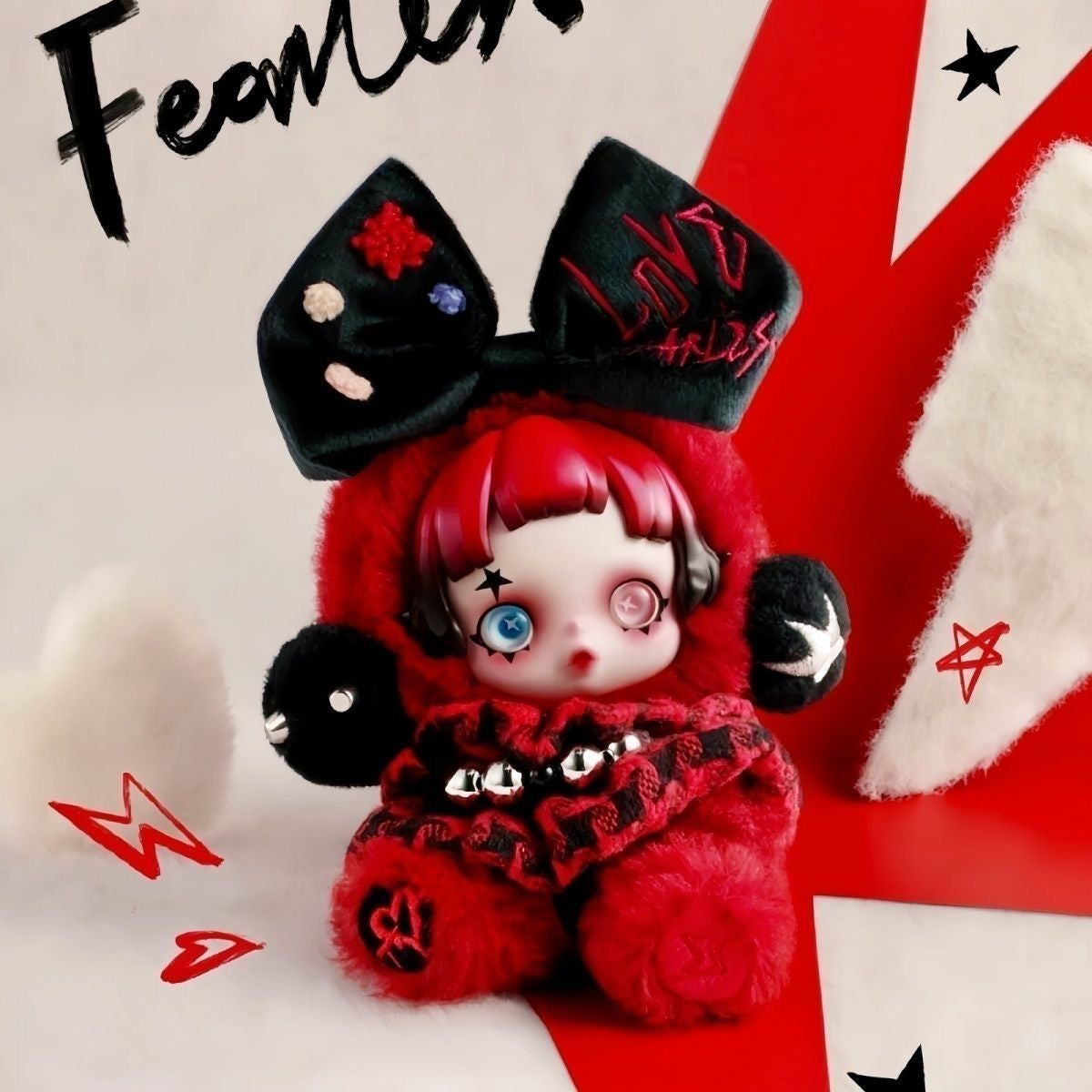 SKULLPANDA 6kHZ Europe Exclusive Plush Vinyl Figure Hanging Card