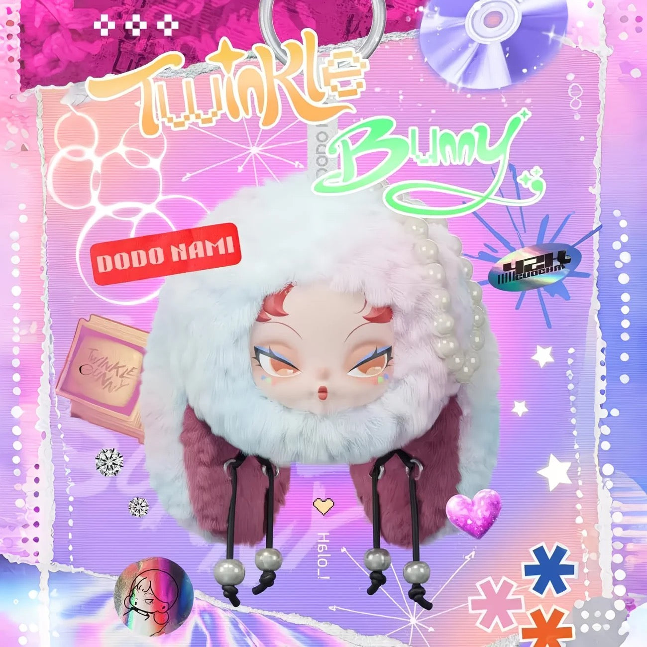 DODO NAMI Twinkle Bunny Series Plush Pendant Blind Box