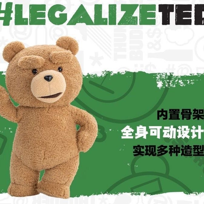 POPMART Ted2-Ted Action Plush Figure | Limited Edition Collectible Teddy