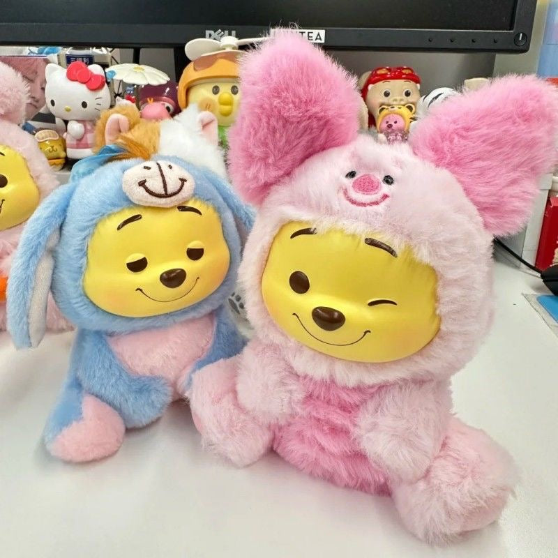 Winnie-The-Pooh Collection Naughty Team Vinyl Plush Pendant Surprise Bling Box
