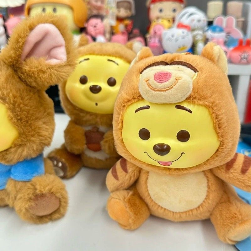 Winnie-The-Pooh Collection Naughty Team Vinyl Plush Pendant Surprise Bling Box