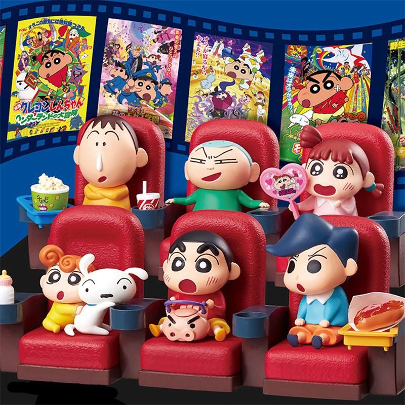 Japan Re-Ment Crayon Shin-chan Movie Theater Blind Box – Nohara Family Series