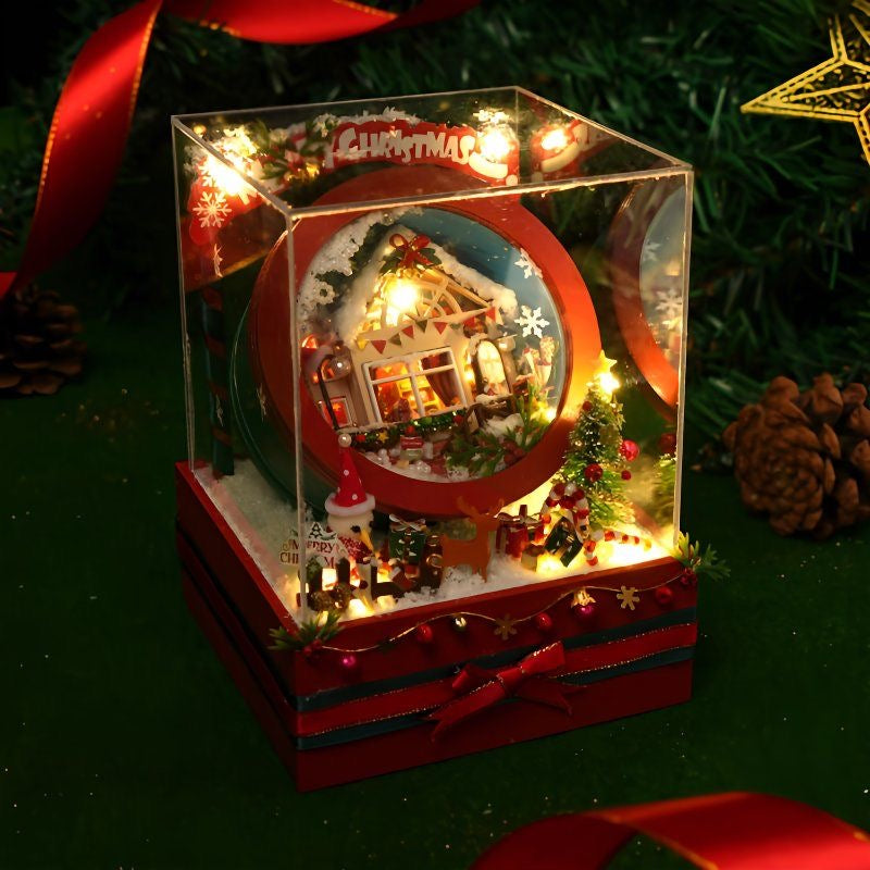 Christmas DIY Miniature House · Creative Handcraft Gift Toy