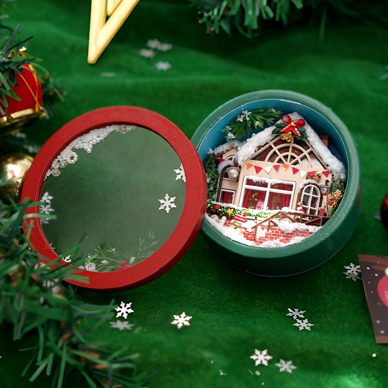 Christmas DIY Miniature House · Creative Handcraft Gift Toy