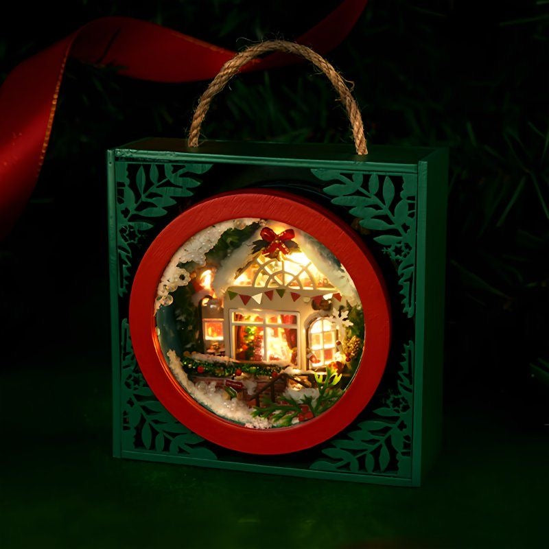Christmas DIY Miniature House · Creative Handcraft Gift Toy