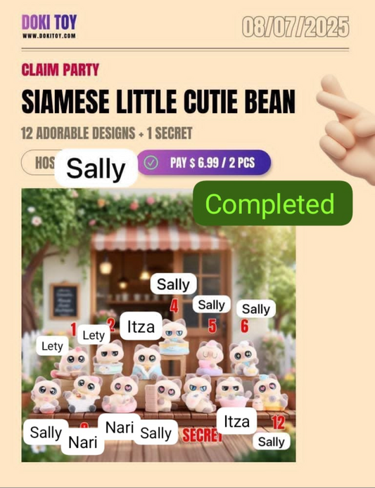 [Claim Party]  Siamese Little Cutie Bean CP1