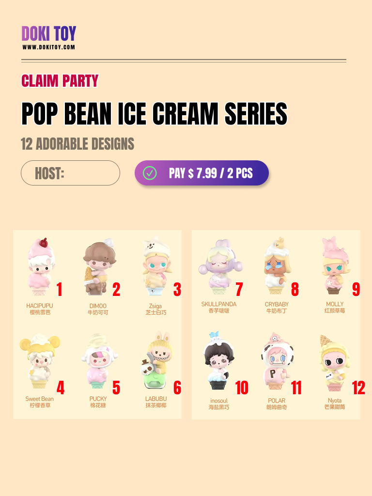 [Claim Party] POP BEAN Ice Cream Series CP3