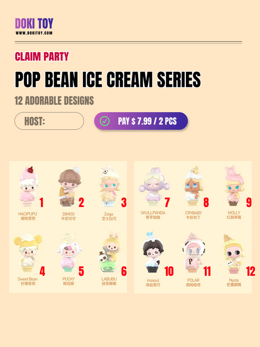 [Claim Party] POP BEAN Ice Cream Series CP3