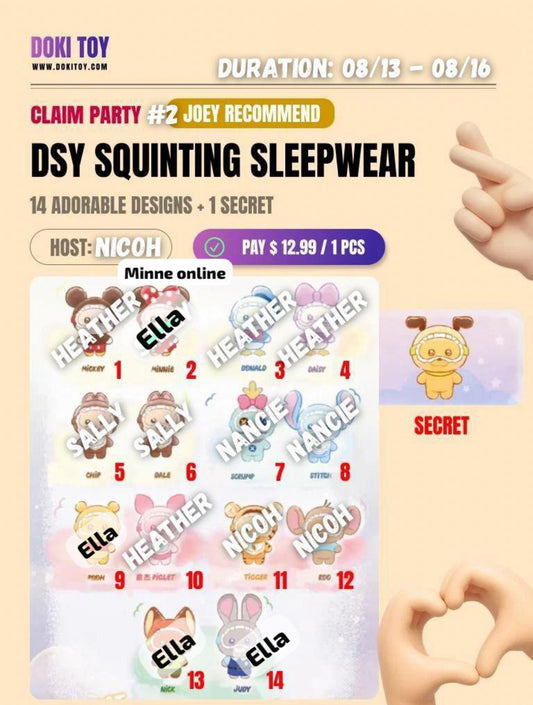 [Claim Party] DSY Squinting Sleepwear CP2
