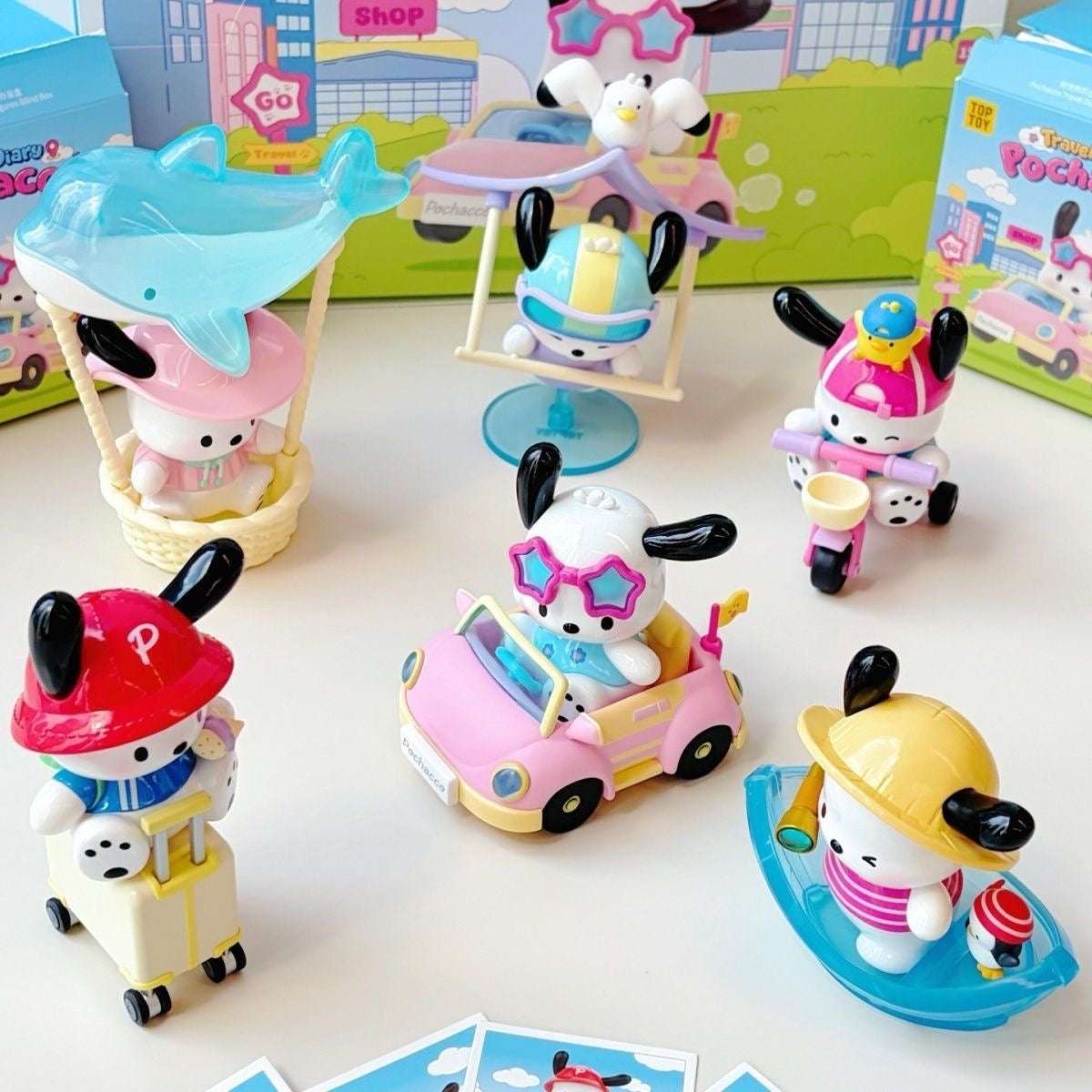 Pochacco Travel Diary Series Figures Blind Box