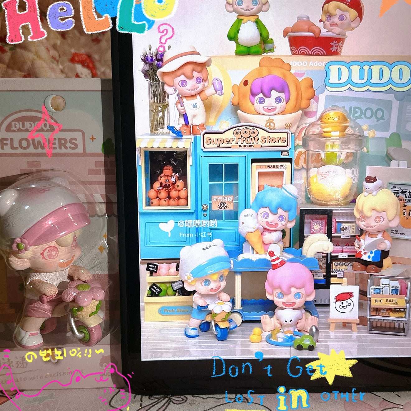 DUDOO Heartbeat Express Series Figures Hanging Card