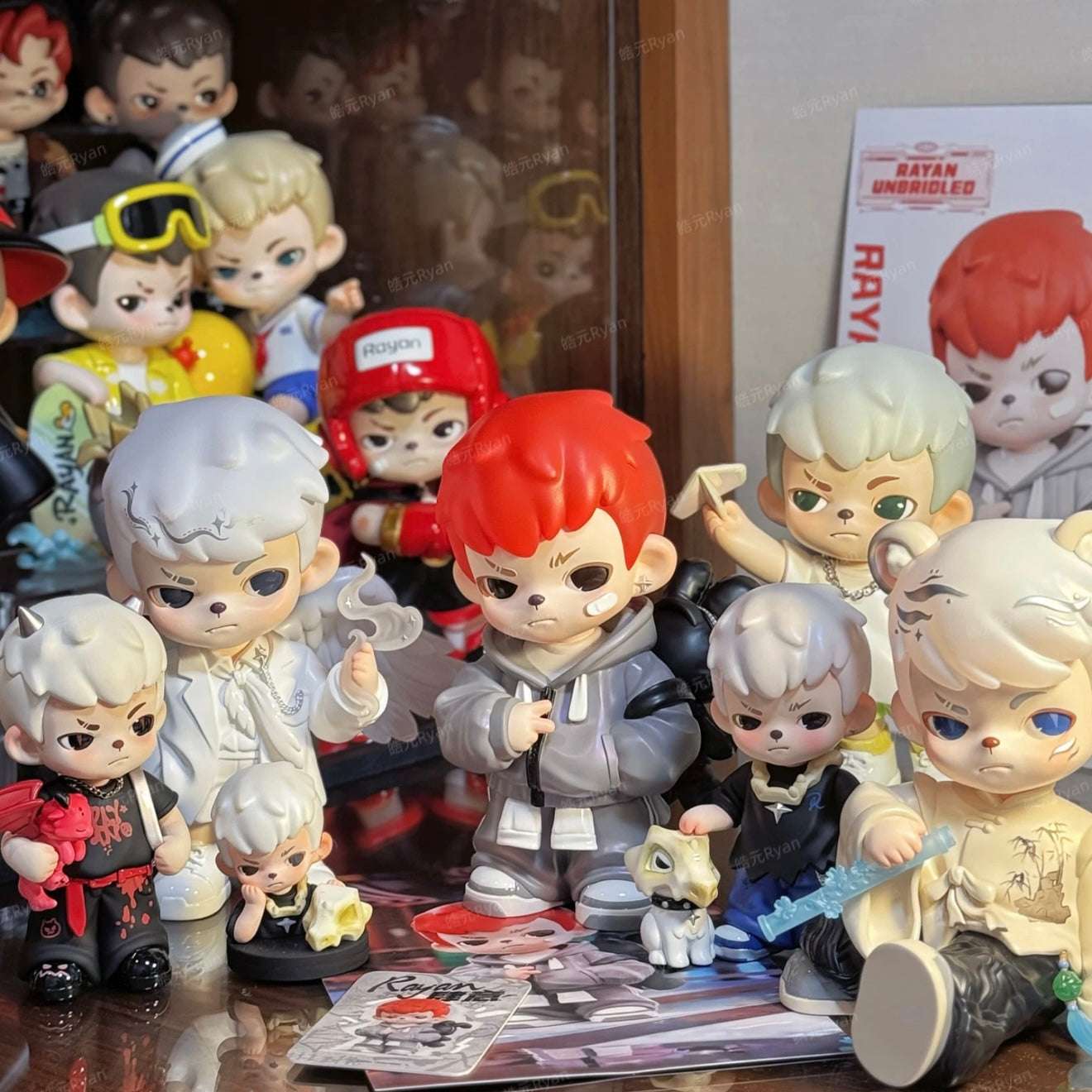 BOY RAYAN Blue Fantasy Collector Hanging Card Series