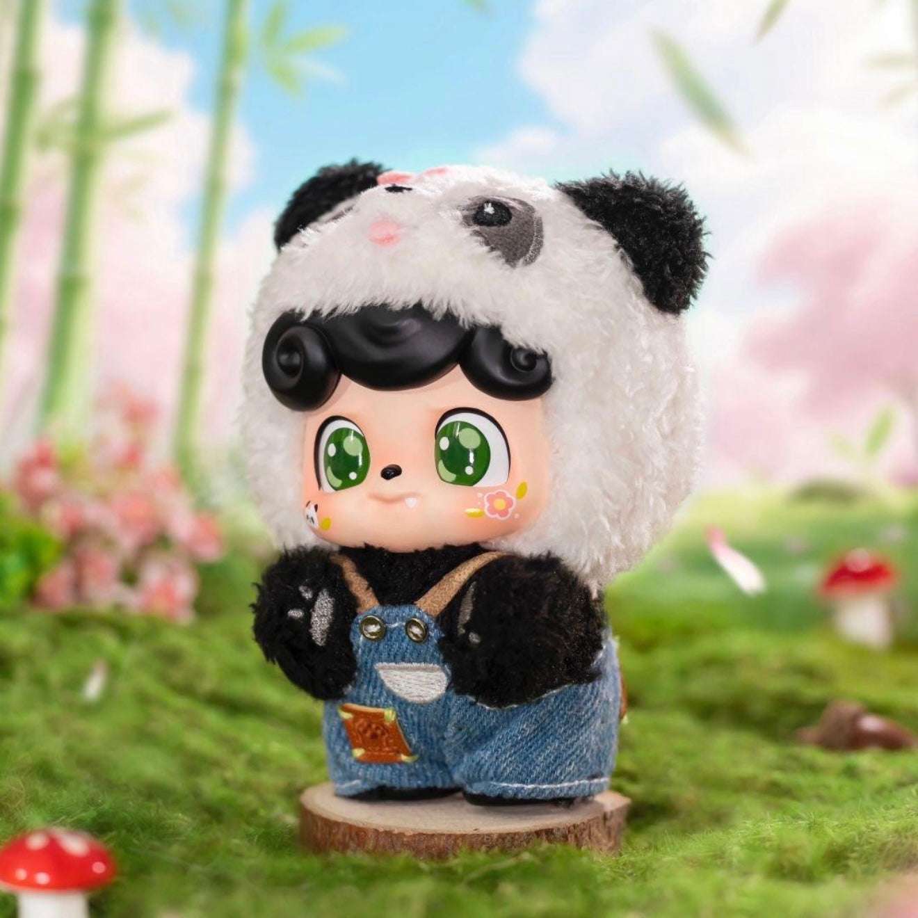 Q.Kid HUAHUA PANDA Plush Series Hanging Card
