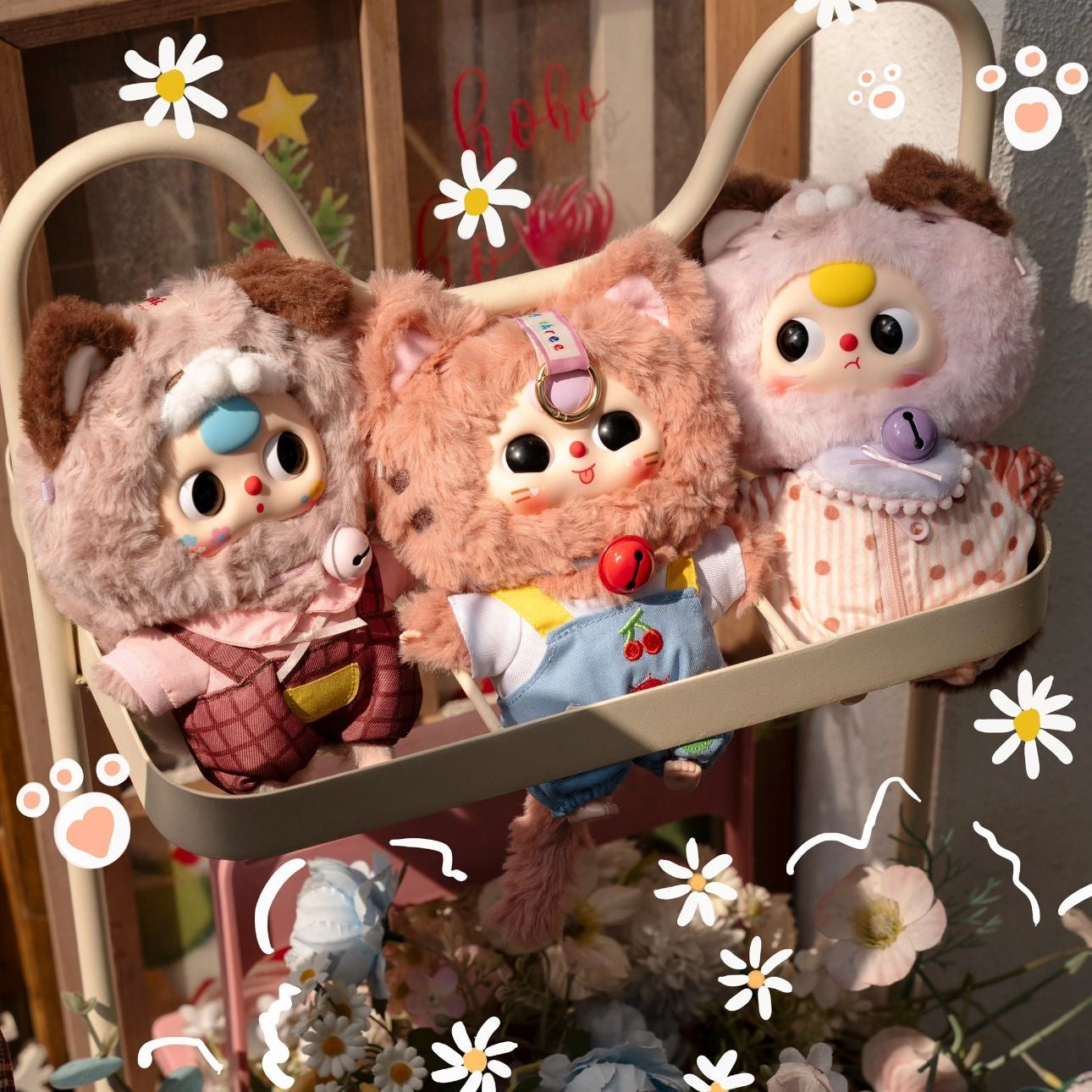 Baby Three-Cat Wardrobe Plush Blind Box