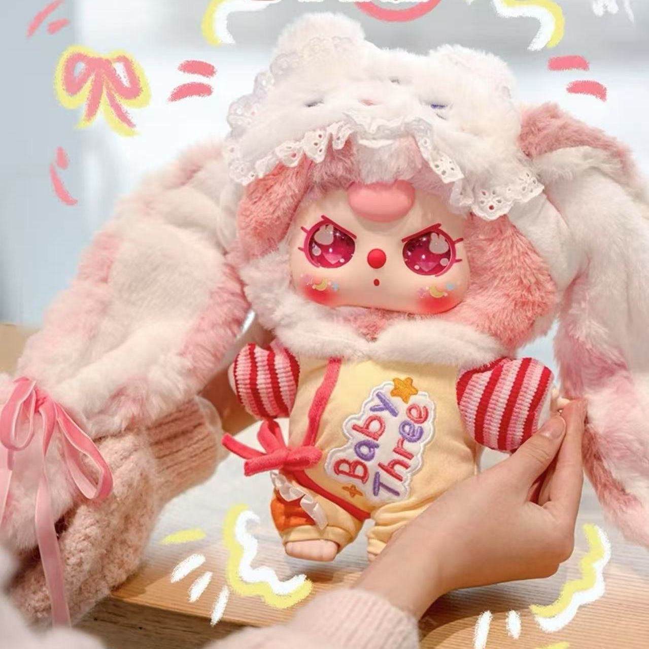 [Confirm Design] Baby Three Good Night Baby 400% Limited Plush Dolls