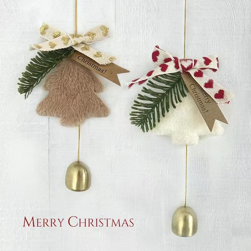 Christmas Plush Bell Hanging Ornament – Door Handle / Car / Tree Decoration & Gift