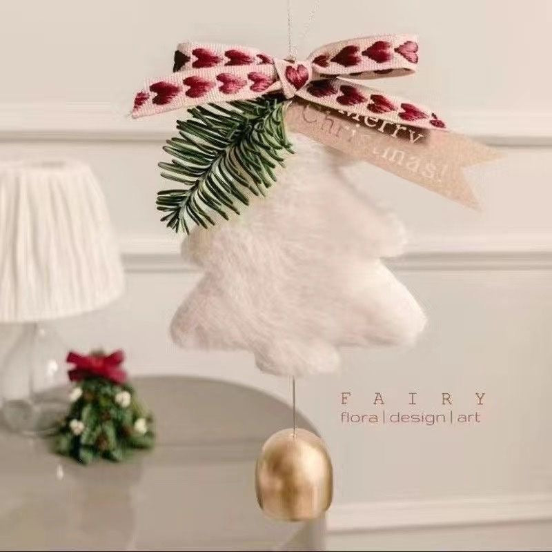 Christmas Plush Bell Hanging Ornament – Door Handle / Car / Tree Decoration & Gift