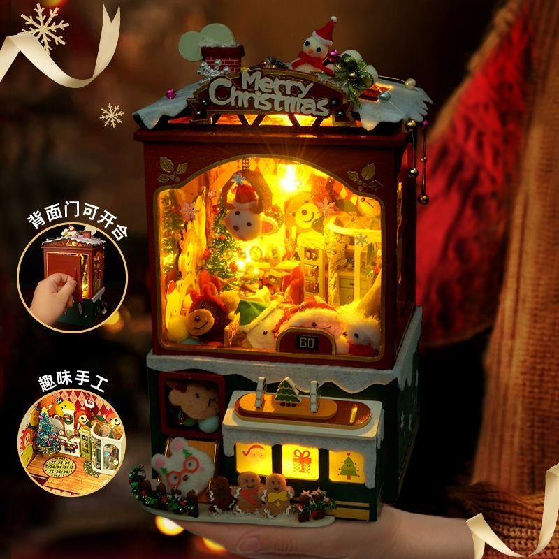 🎄 Christmas DIY Creative Assembly House Model Gift | Handmade Miniature Kit for Holiday Decoration & Surprise