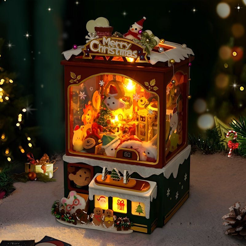 🎄 Christmas DIY Creative Assembly House Model Gift | Handmade Miniature Kit for Holiday Decoration & Surprise