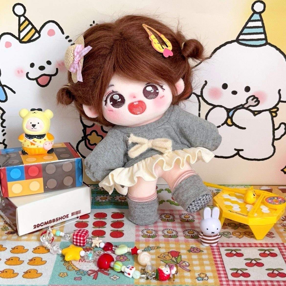 Cotton Doll – Authentic Cute Dress-Up Plush Toy Gift