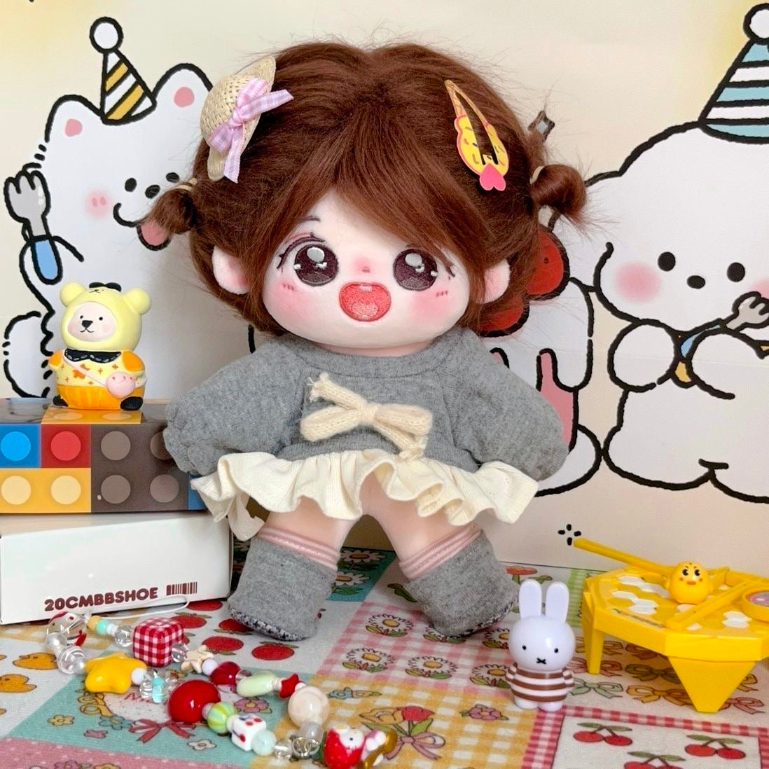 Cotton Doll – Authentic Cute Dress-Up Plush Toy Gift