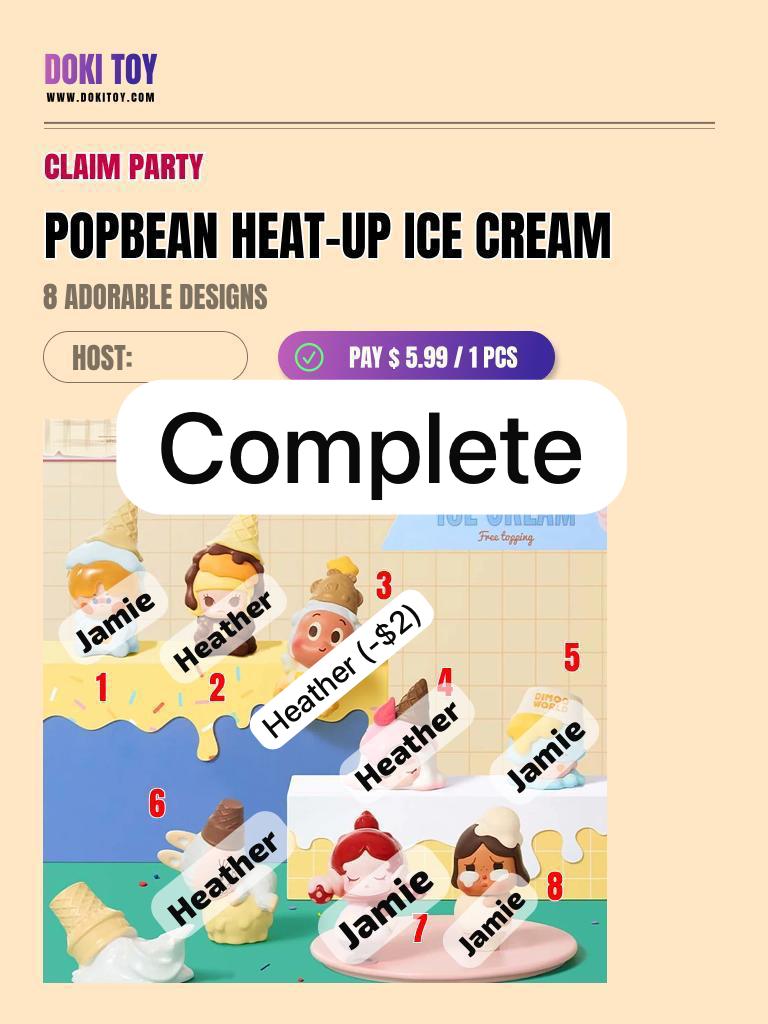 [Claim Party] POP BEAN Heat-up Ice- Cream CP1
