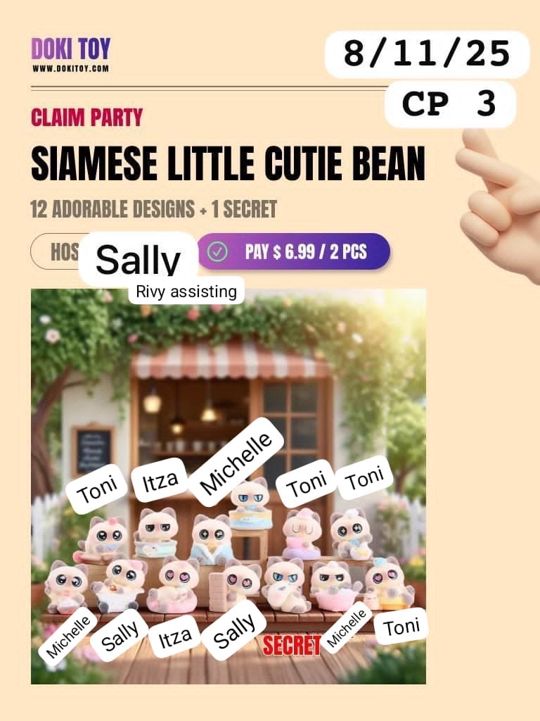[Claim Party]  Siamese Little Cutie Bean CP3